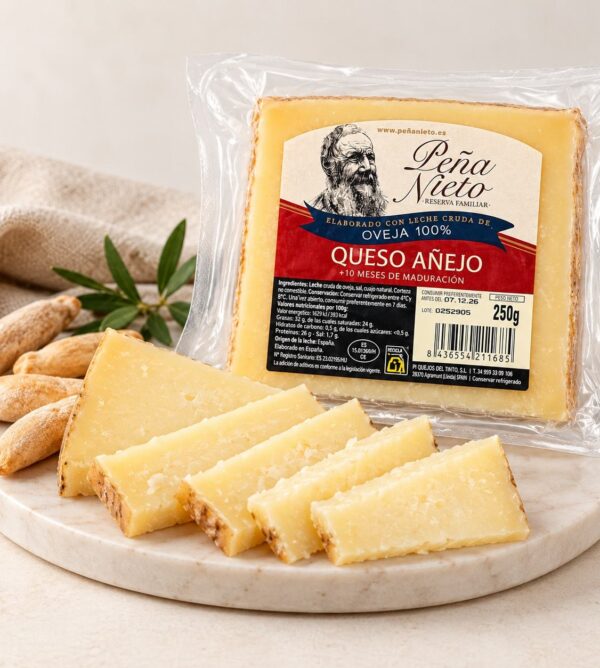 QUESO 100% AÑEJO OVEJA CUÑA 250GR PEÑA NIETO